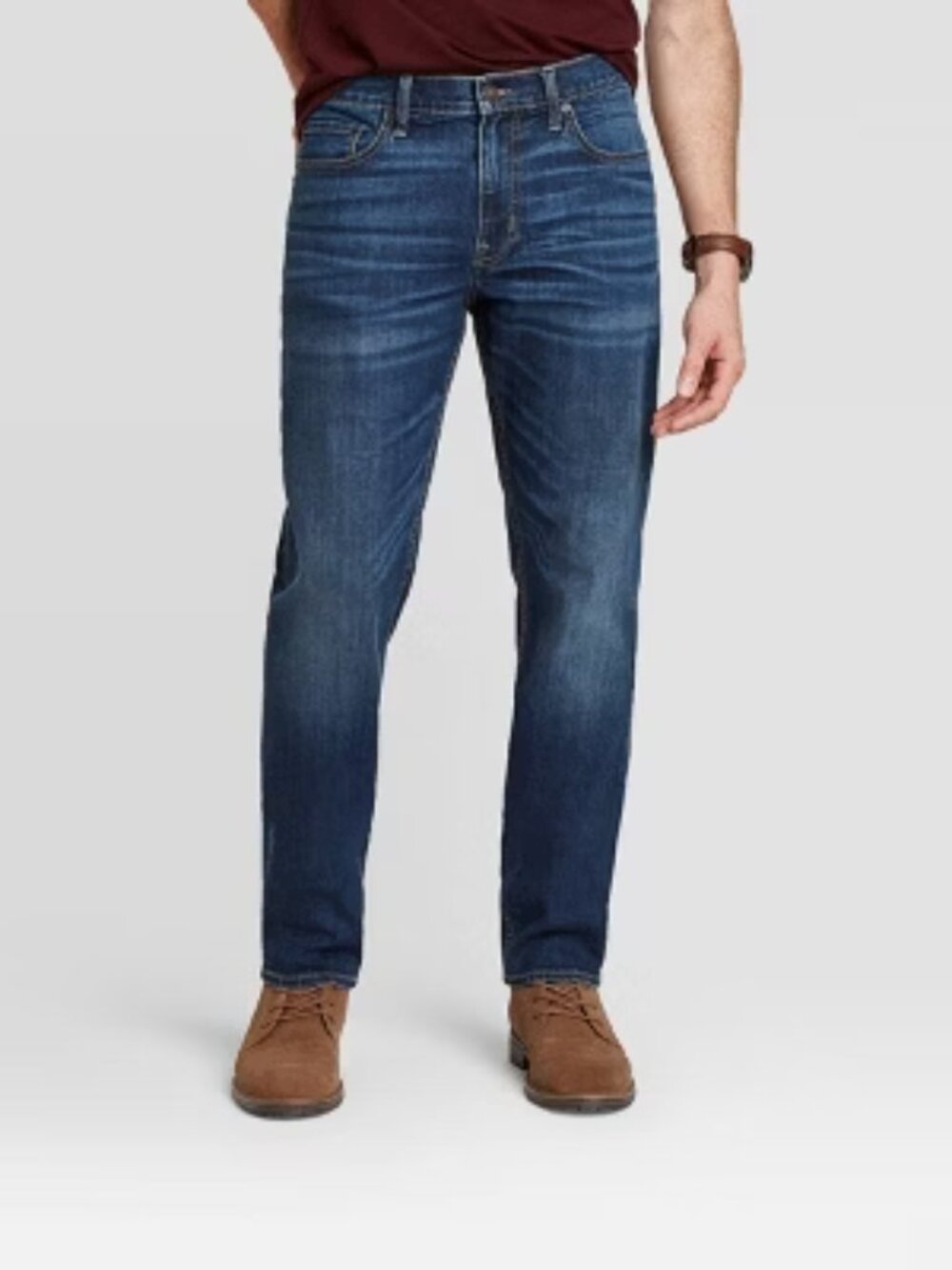 Goodfellow & Co Men's Athletic Fit Jeans Dark Wash 36x30 TruTemp 365